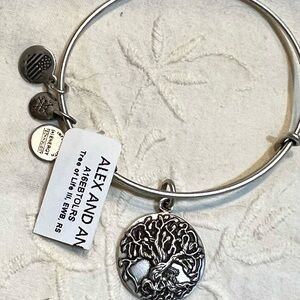 Alex and Ani Silver Tree of Life Bangle
